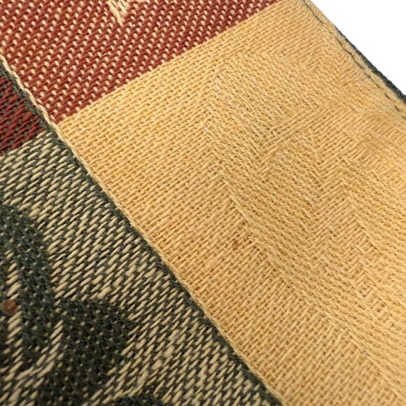 Autumn Leaves Table Runner 13x68 Woven Tapestry Orange Thanksgiving Fall Decor - Picture 9 of 9